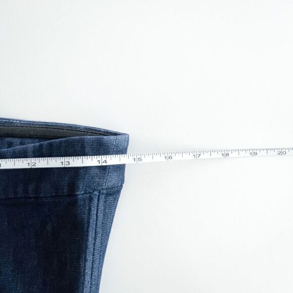 Zara Basic Denim Couture Womens Knee Length Dress Strapless Blue Wash Medium - Picture 6 of 7